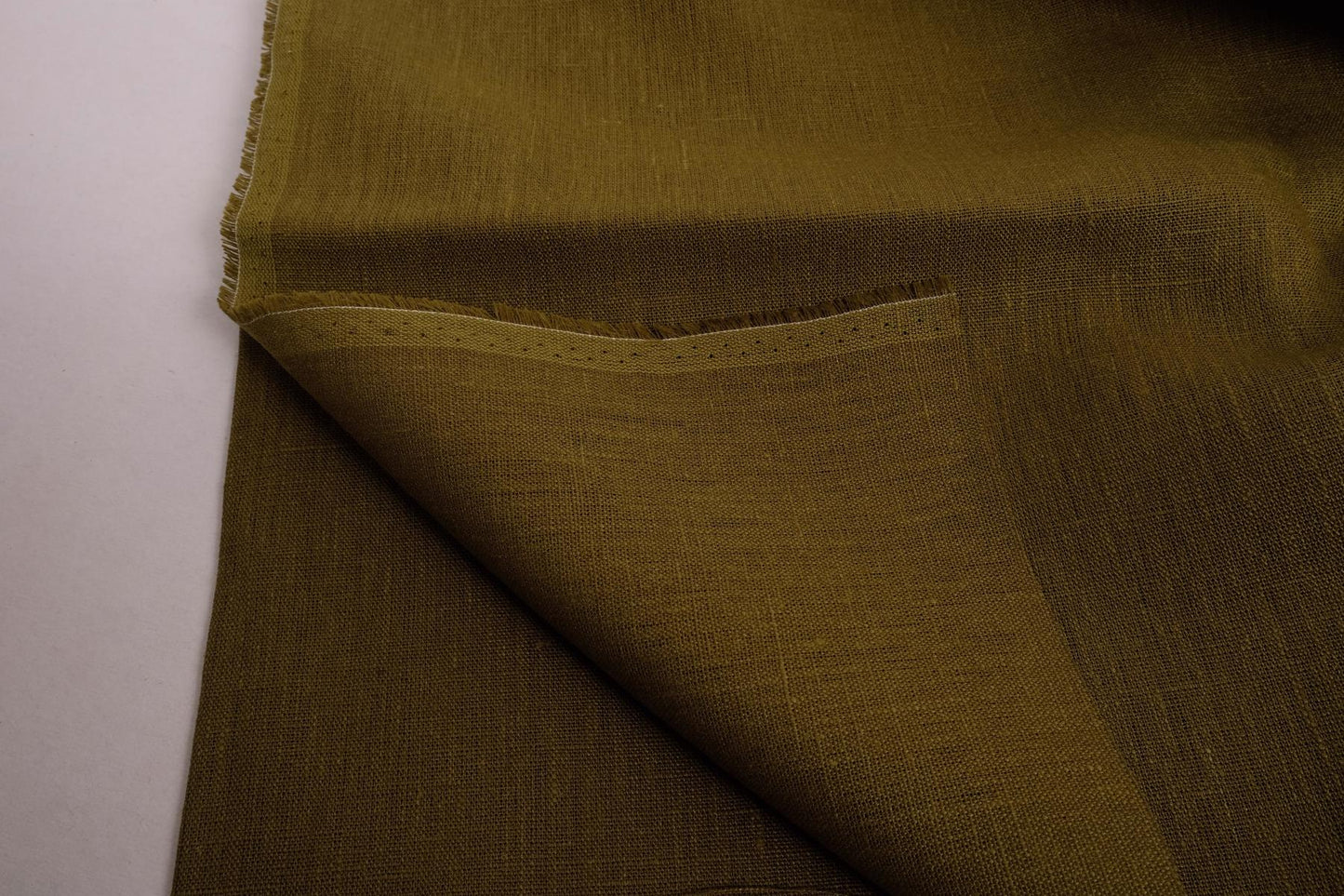 Moss green - extra wide - linen fabric - 819EM