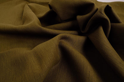 Moss green - extra wide - linen fabric - 819EM