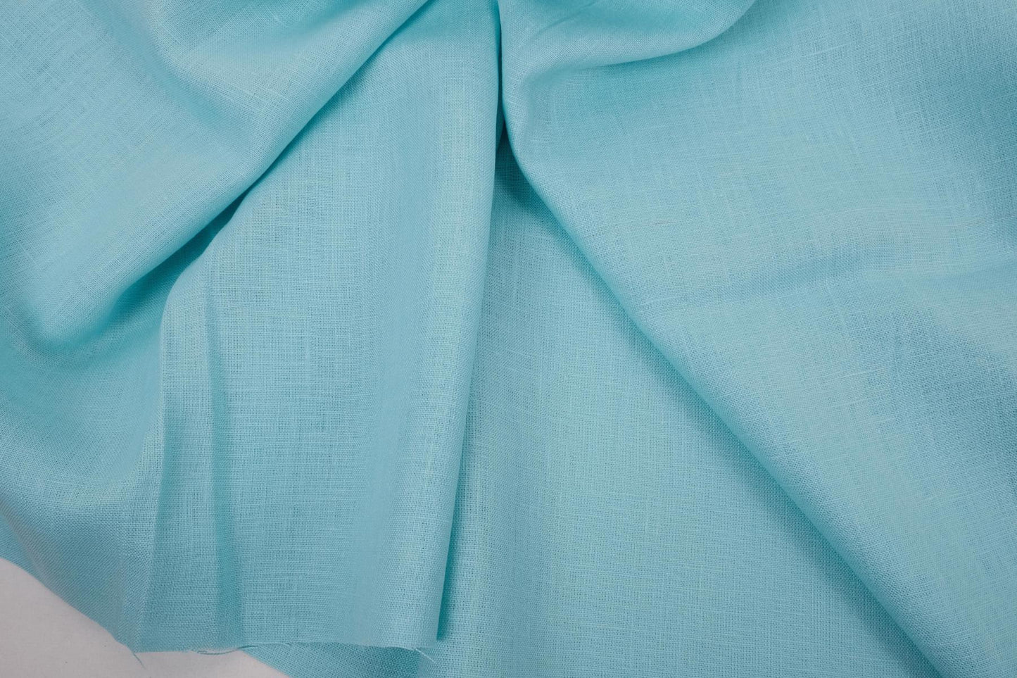 Aquamarine blue - linen fabric - 180gsm - 172M