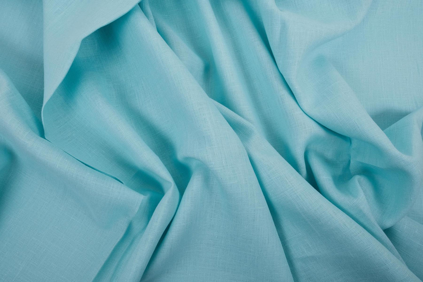 Aquamarine blue - linen fabric - 180gsm - 172M