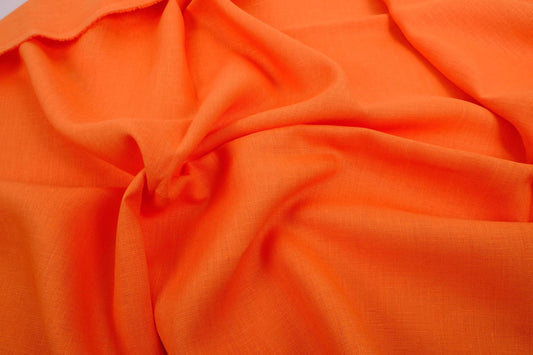 Orange - linen fabric - 180gsm - 171M