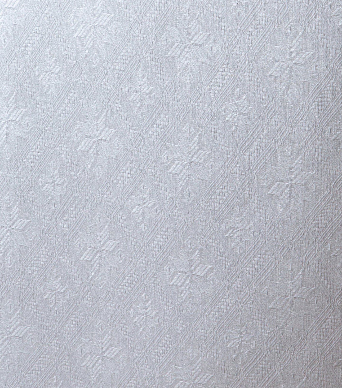 Bajore - Jacquard  white Geometric - linen fabric - 139R