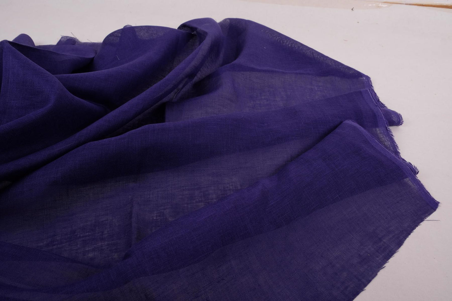 Sheer GAUZE linen fabric -  blue purple - 143SH