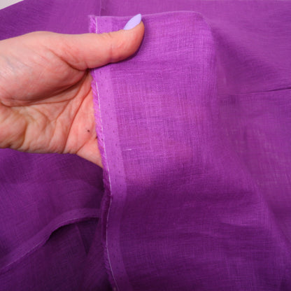 Sheer GAUZE linen fabric - light purple - 148SH