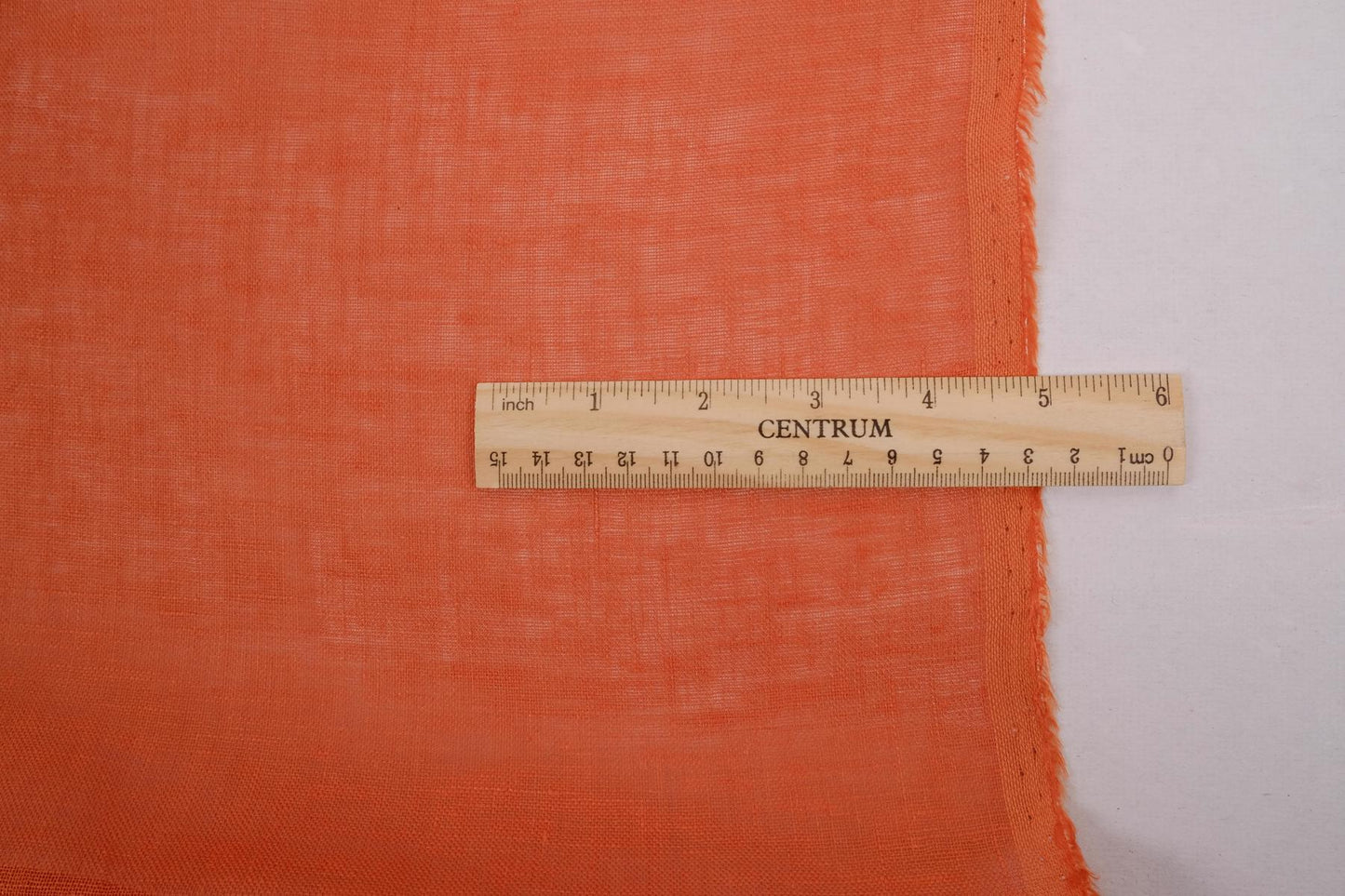 Sheer GAUZE linen fabric -  brick red - 153SH