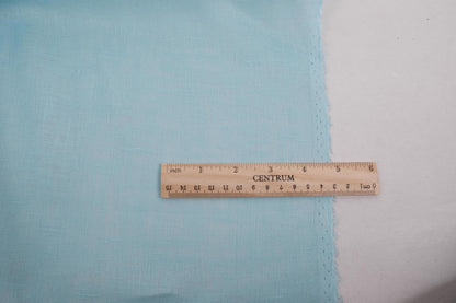 Sheer GAUZE linen fabric -  water blue - 157SH