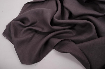 Herringbone - dark grey - linen fabric - 795H