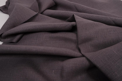 Herringbone - dark grey - linen fabric - 795H