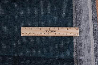 Double sided - blue grey -  linen fabric - 610D
