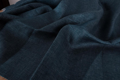 Double sided - blue grey -  linen fabric - 610D