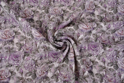 Floral dark rose - print  - 9498P