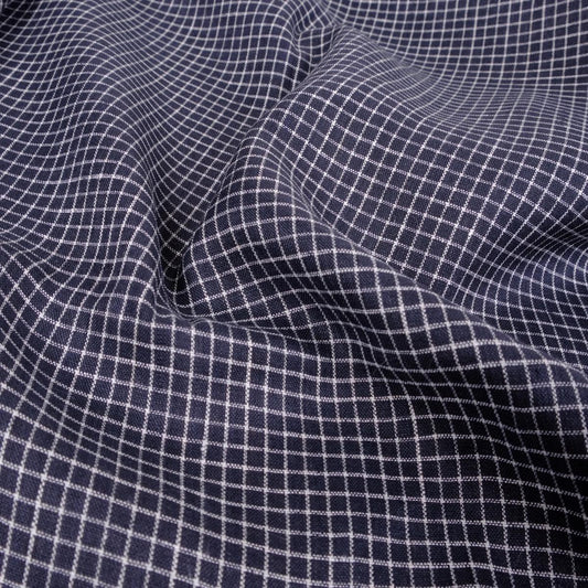 Notebook black white - linen fabric - 449RA