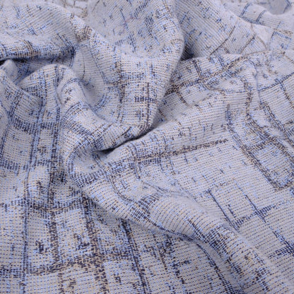 double sided linen fabric - "vintage pattern" - 442RA
