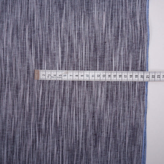 Premium Linen striped Fabric in gray | Naples stripe Medium weight multicolor stripes  Copenhagen Stripe