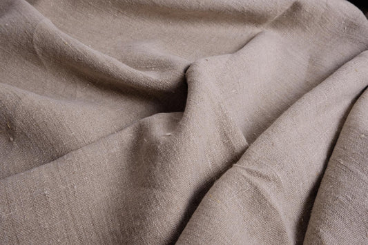 240gsm natur - heavy linen fabric - washed-  016W