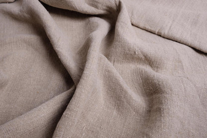240gsm natur - heavy linen fabric - washed-  016W