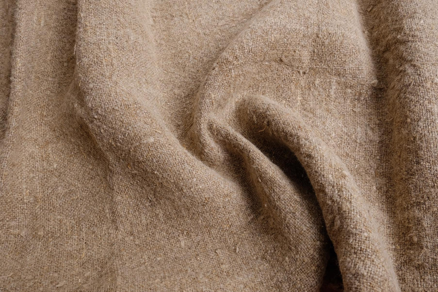 ASAKA - Extra heavy linen fabric- rough natur - stonewashed - 538W