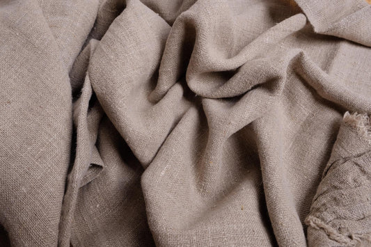Fluffy  natur - linen fabric - Washed - 332SH