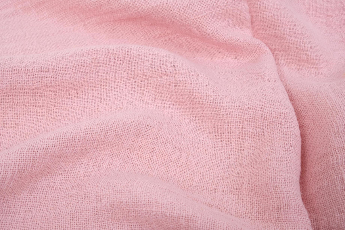 Pink Linen Simple Fluffy linen fabric - pale pink- 6498SH – LITHUANIAN LINEN