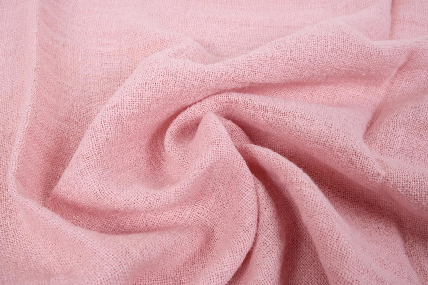 Fluffy  linen fabric - pale pink- 6498SH