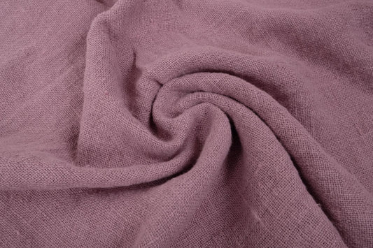 Fluffy  linen fabric - cashmere rose - 6345SH