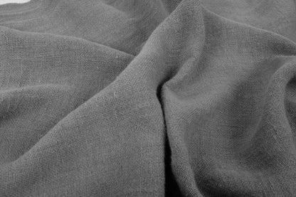 Fluffy linen fabric grey 6445SH