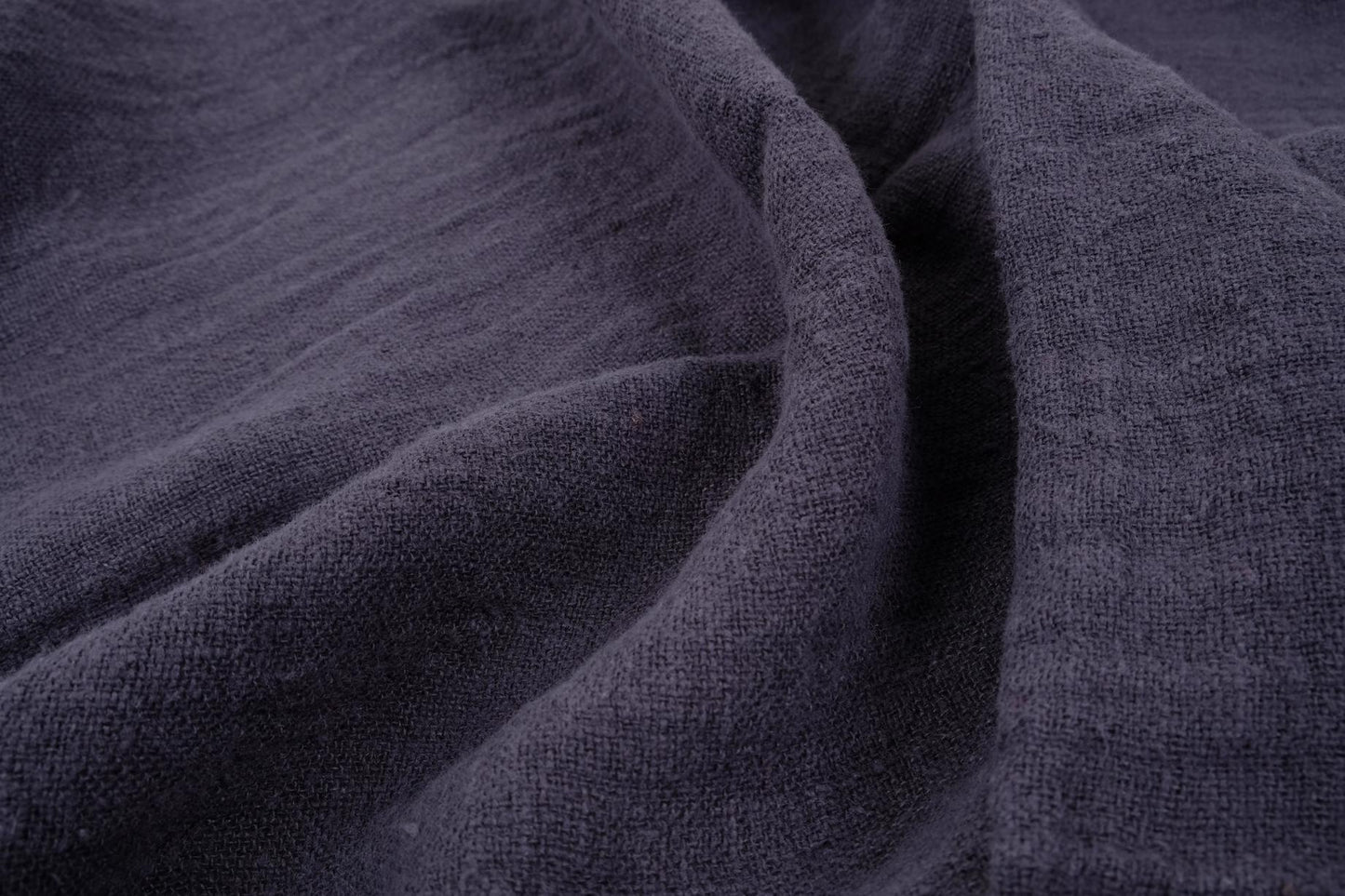 Fluffy  linen fabric - muddy purple- 6325SH
