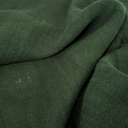 Fluffy  linen fabric - forest green - 6303SH