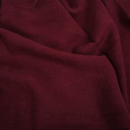 Fluffy  linen fabric - dark red - 6311SH