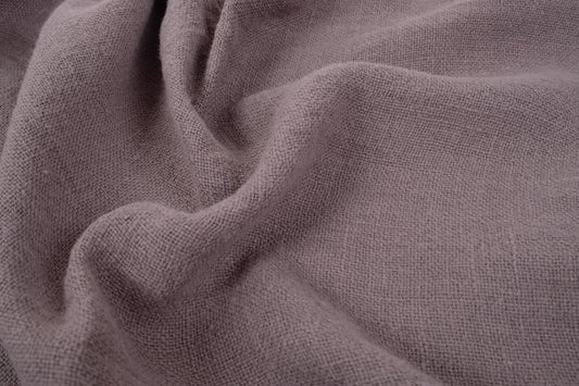 Fluffy  linen fabric - dune brown- 6323SH