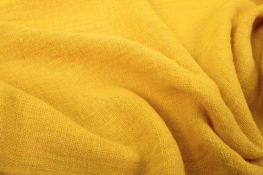 Fluffy  linen fabric - sunflower yellow - 6304SH
