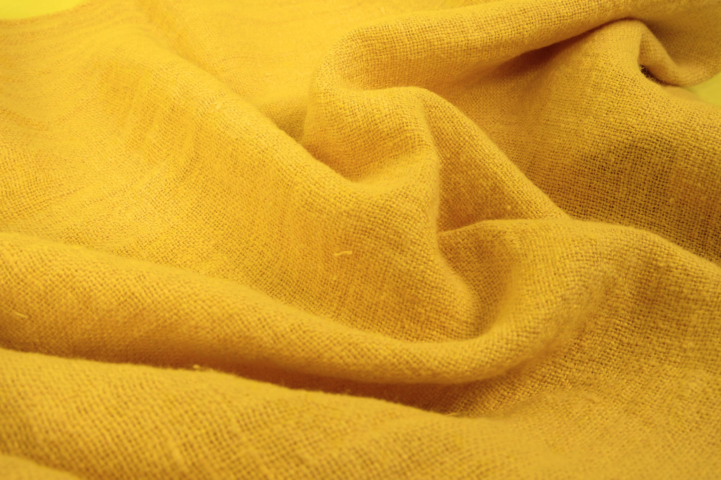 Fluffy  linen fabric - sunflower yellow - 6304SH