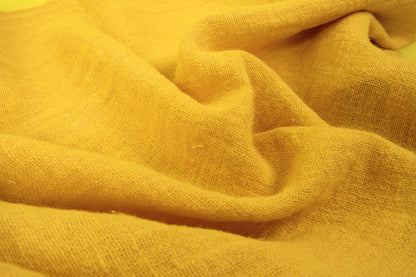 Fluffy  linen fabric - sunflower yellow - 6304SH