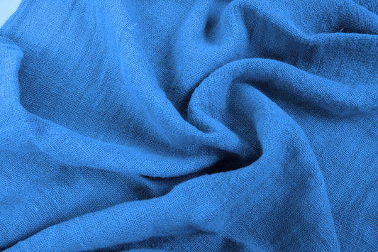 Fluffy  linen fabric - turquoise - 6301SH
