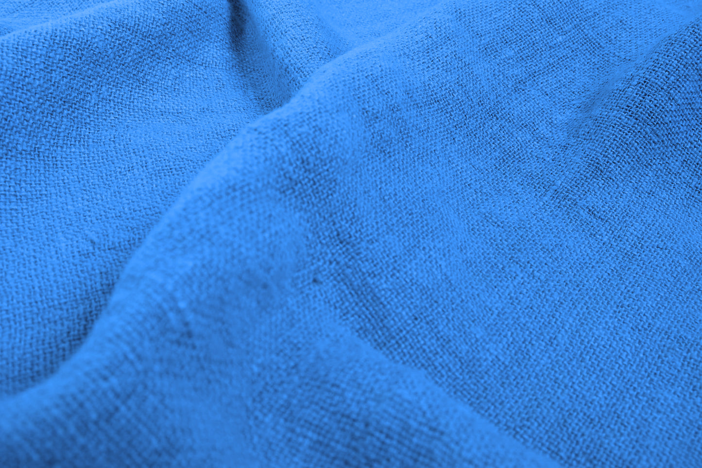 Fluffy  linen fabric - turquoise - 6301SH