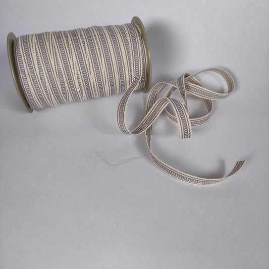 ETHNO - Folk art trim - grey 10mm