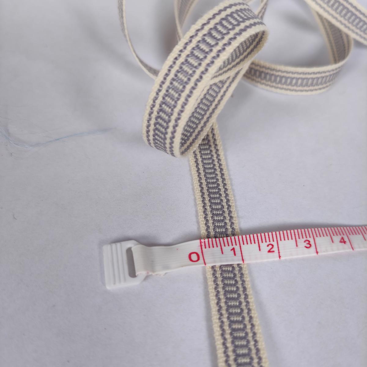 ETHNO - Folk art trim - grey 10mm