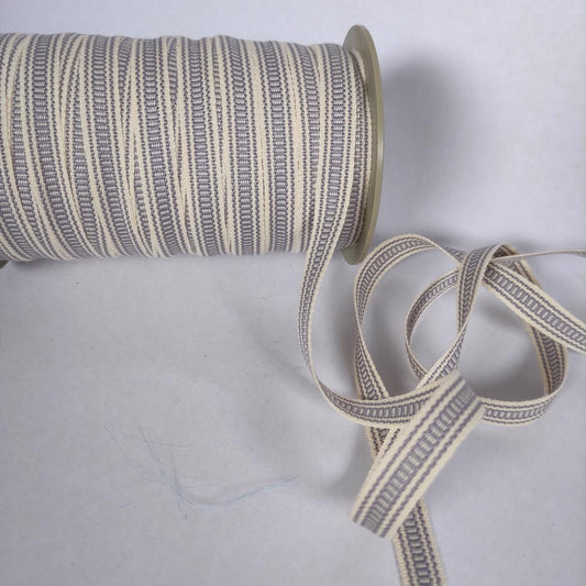 ETHNO - Folk art trim - grey 10mm