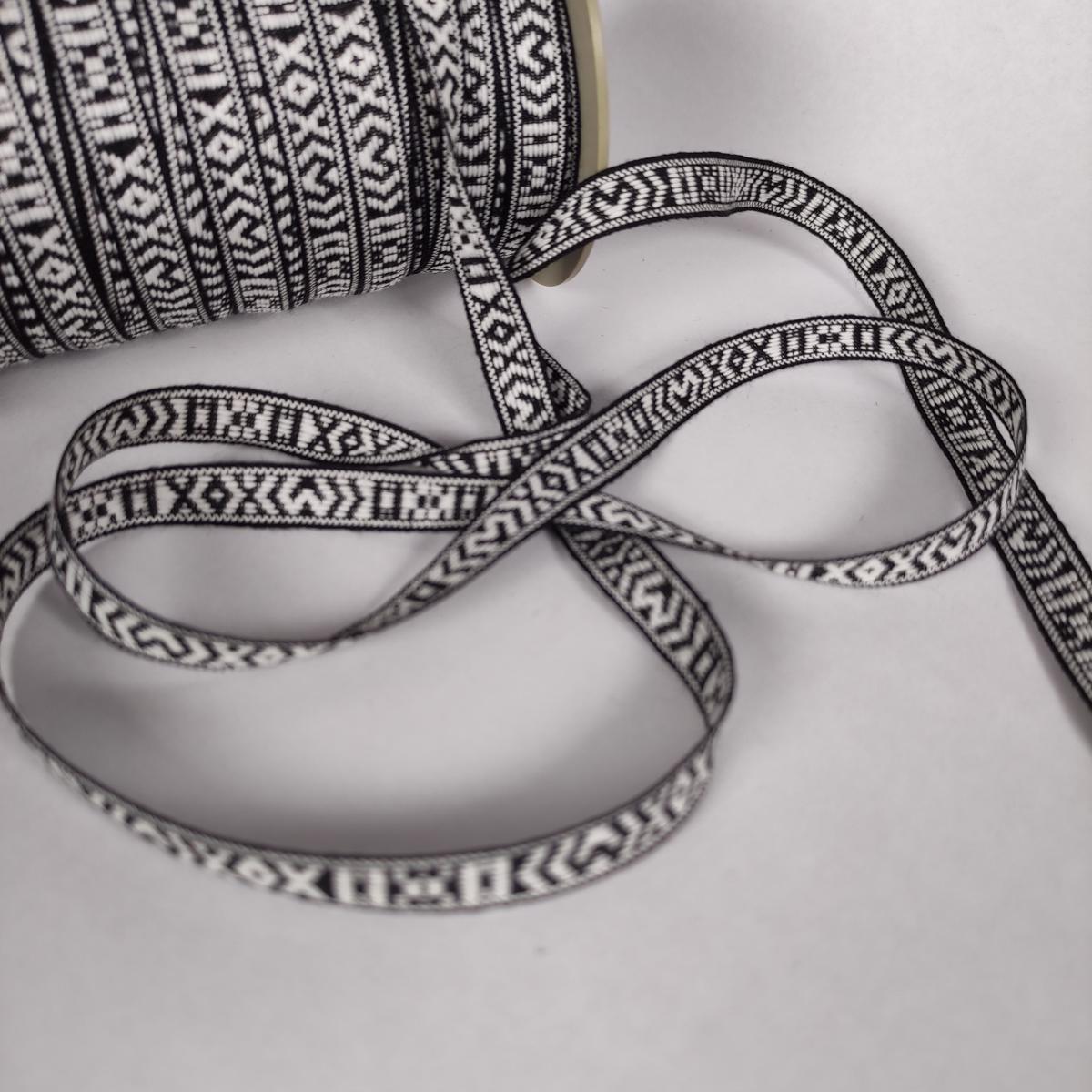 Allmoge -  Folk art trim - black 10mm