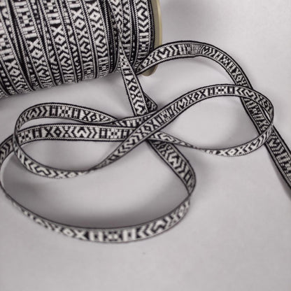 Allmoge -  Folk art trim - black 10mm