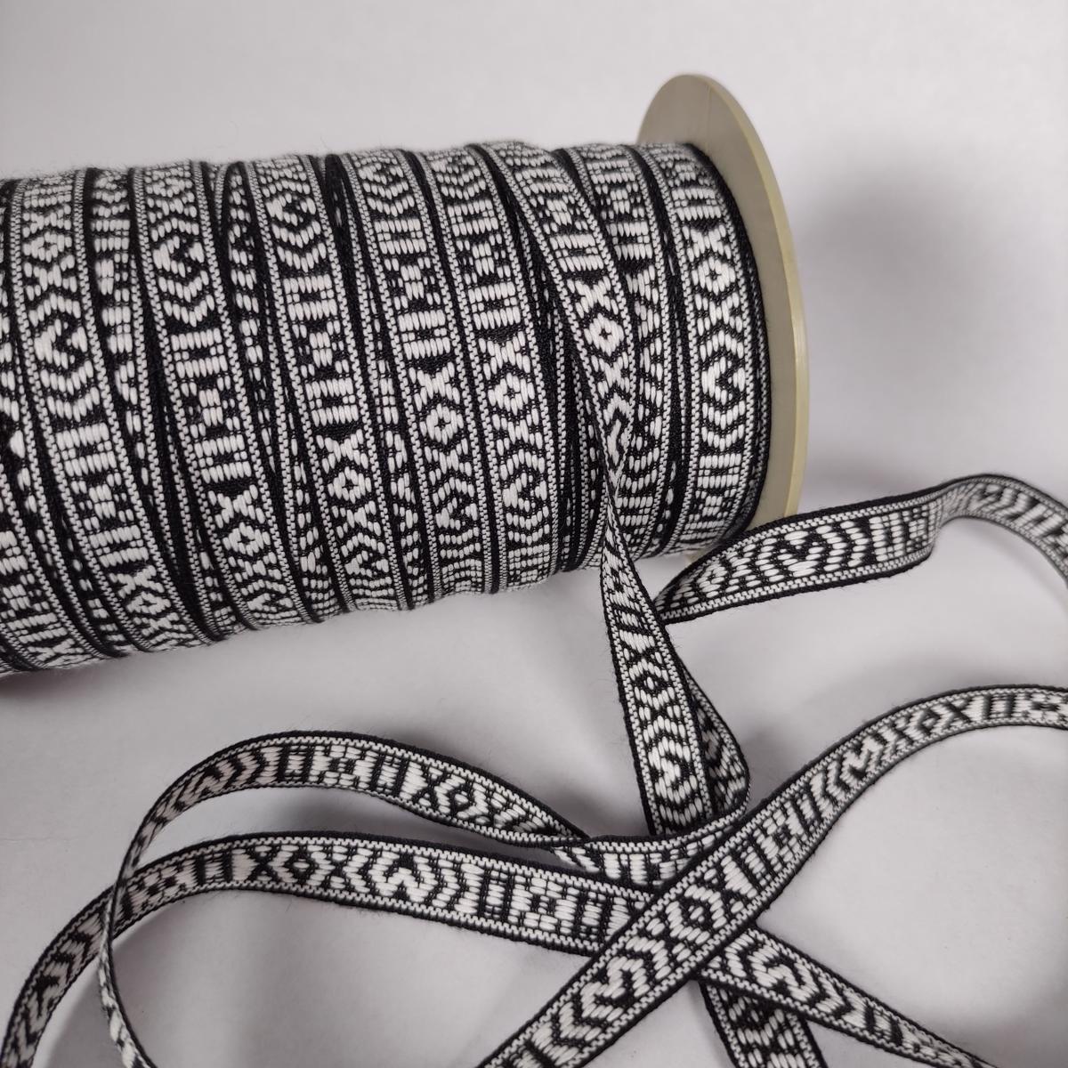 Allmoge -  Folk art trim - black 10mm