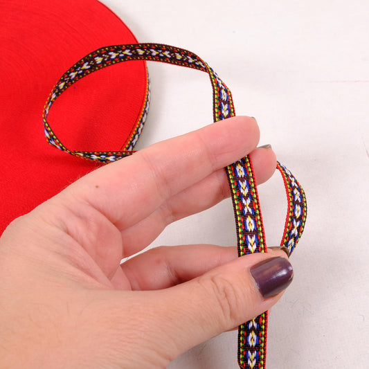 Allmoge -  Folk art trim - multicolor 10mm