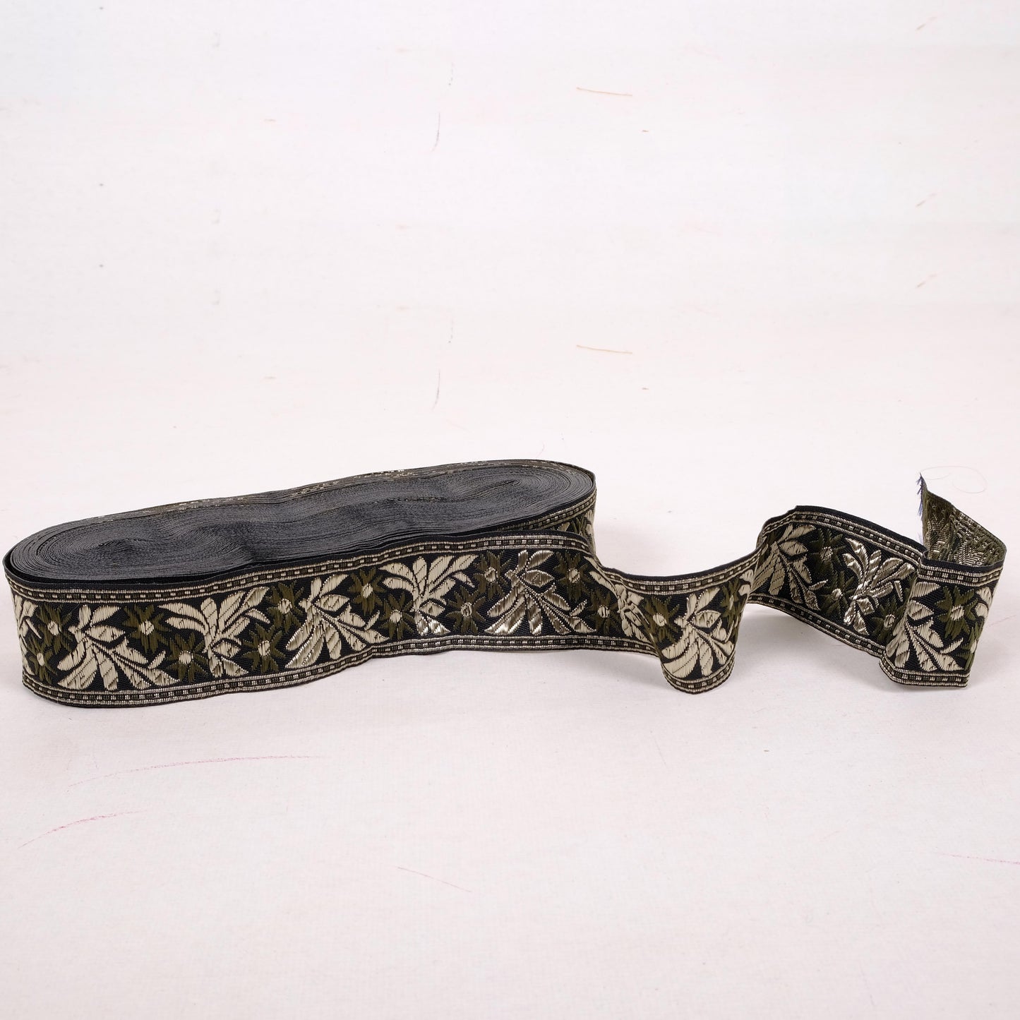 Zilvitis - Floral ribbon - green 40mm