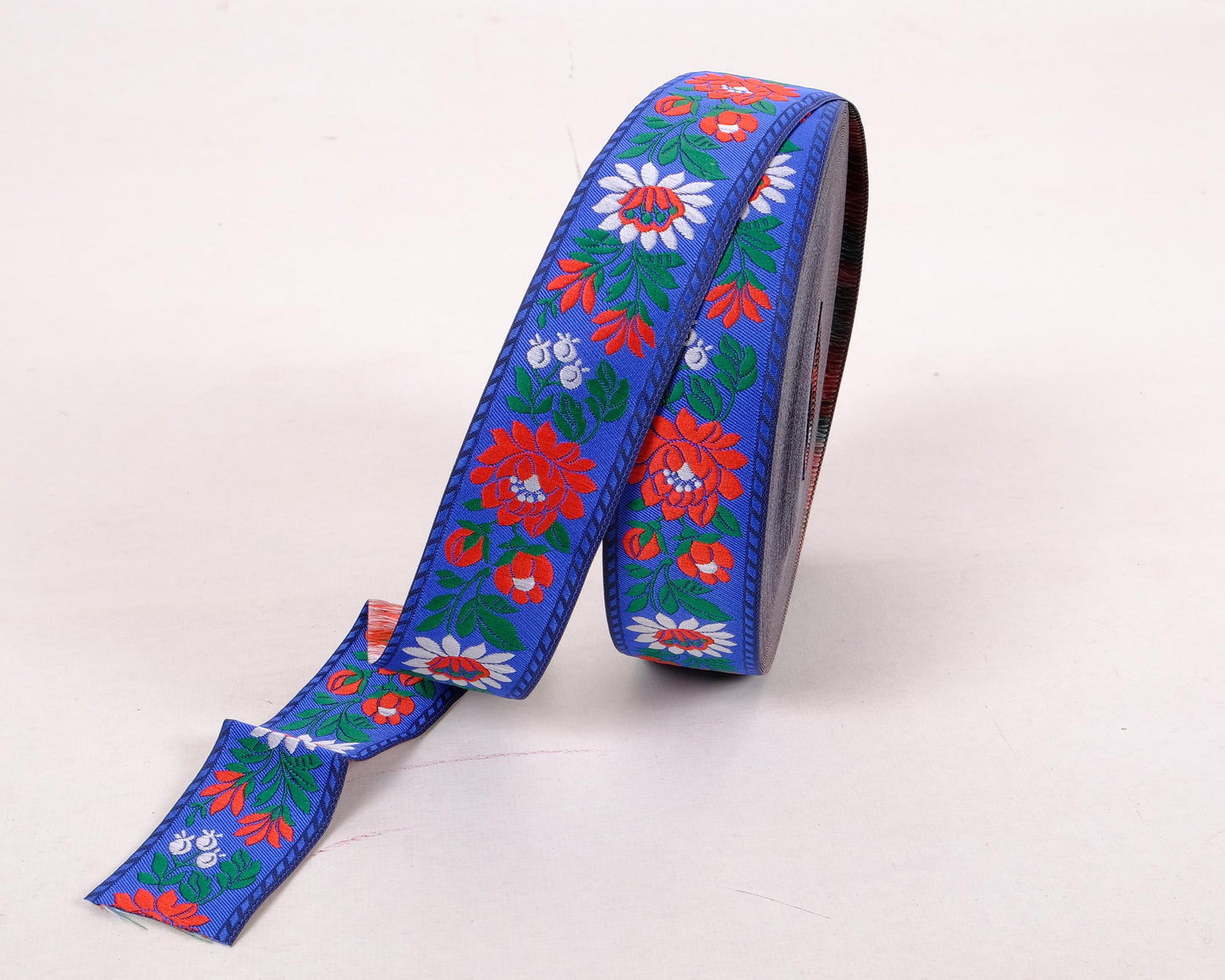 PINAVIJA - Blue Floral ribbon 35mm