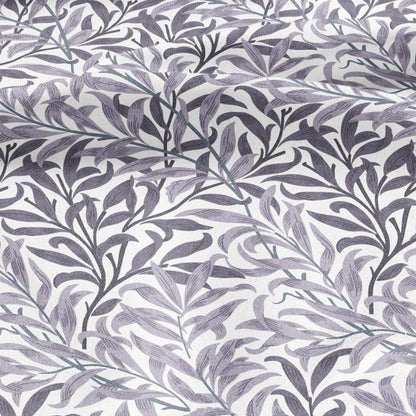 William Morris Willow Bough gray 100% LINEN Fabric - British linen floral upholstery home textile Victorian fabrics 3186