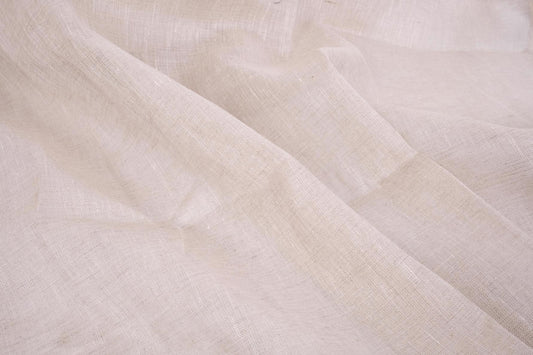 Sheer GAUZE linen fabric -  melange natur - regular - 373SH