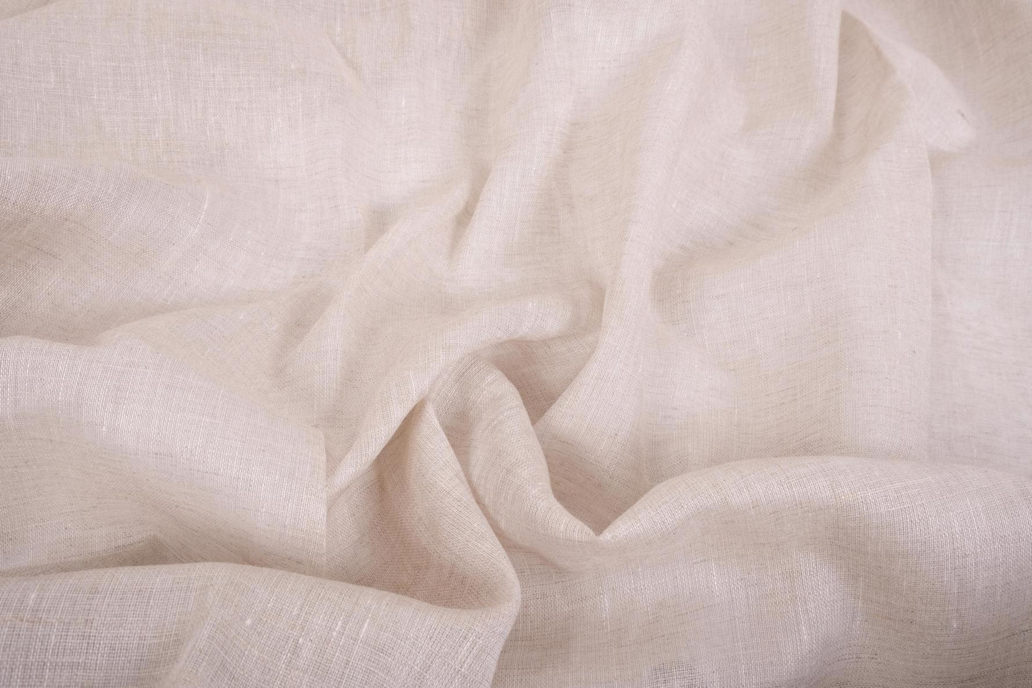 Sheer GAUZE linen fabric -  melange natur - regular - 373SH
