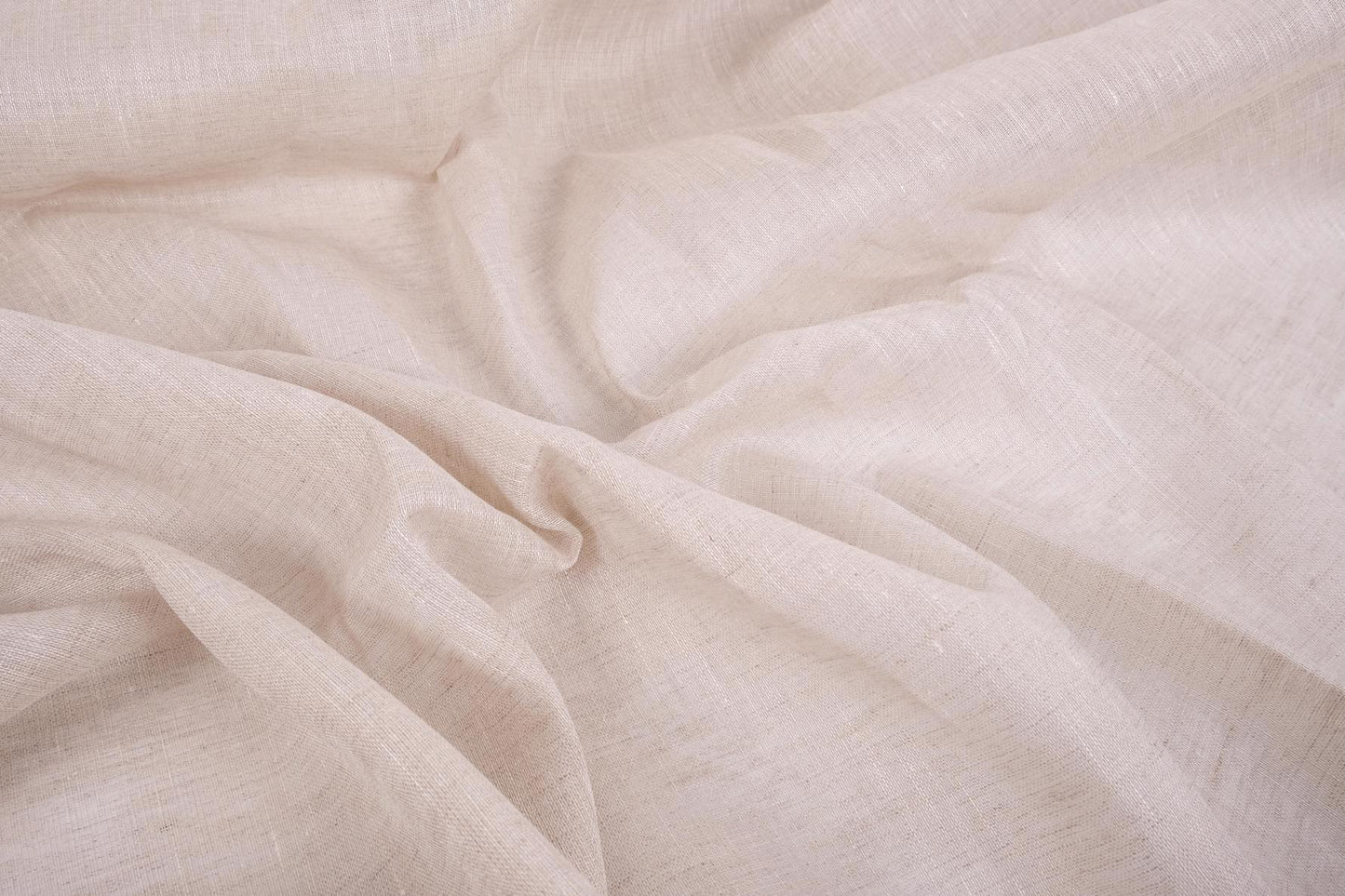 Sheer GAUZE linen fabric -  melange natur - regular - 373SH