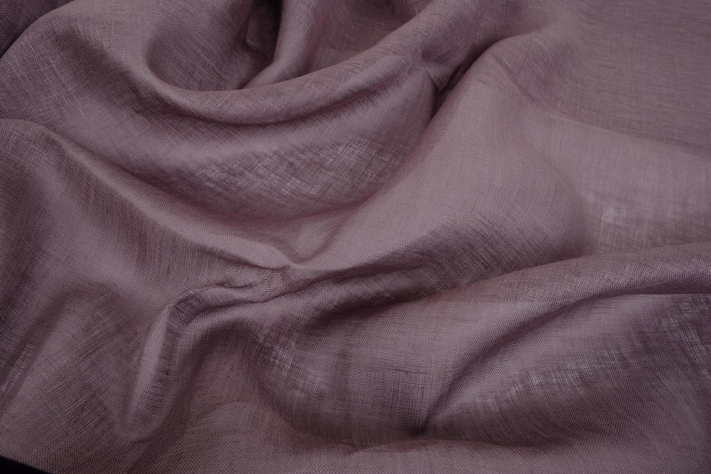 Sheer GAUZE linen fabric -  dark grey - 376SH