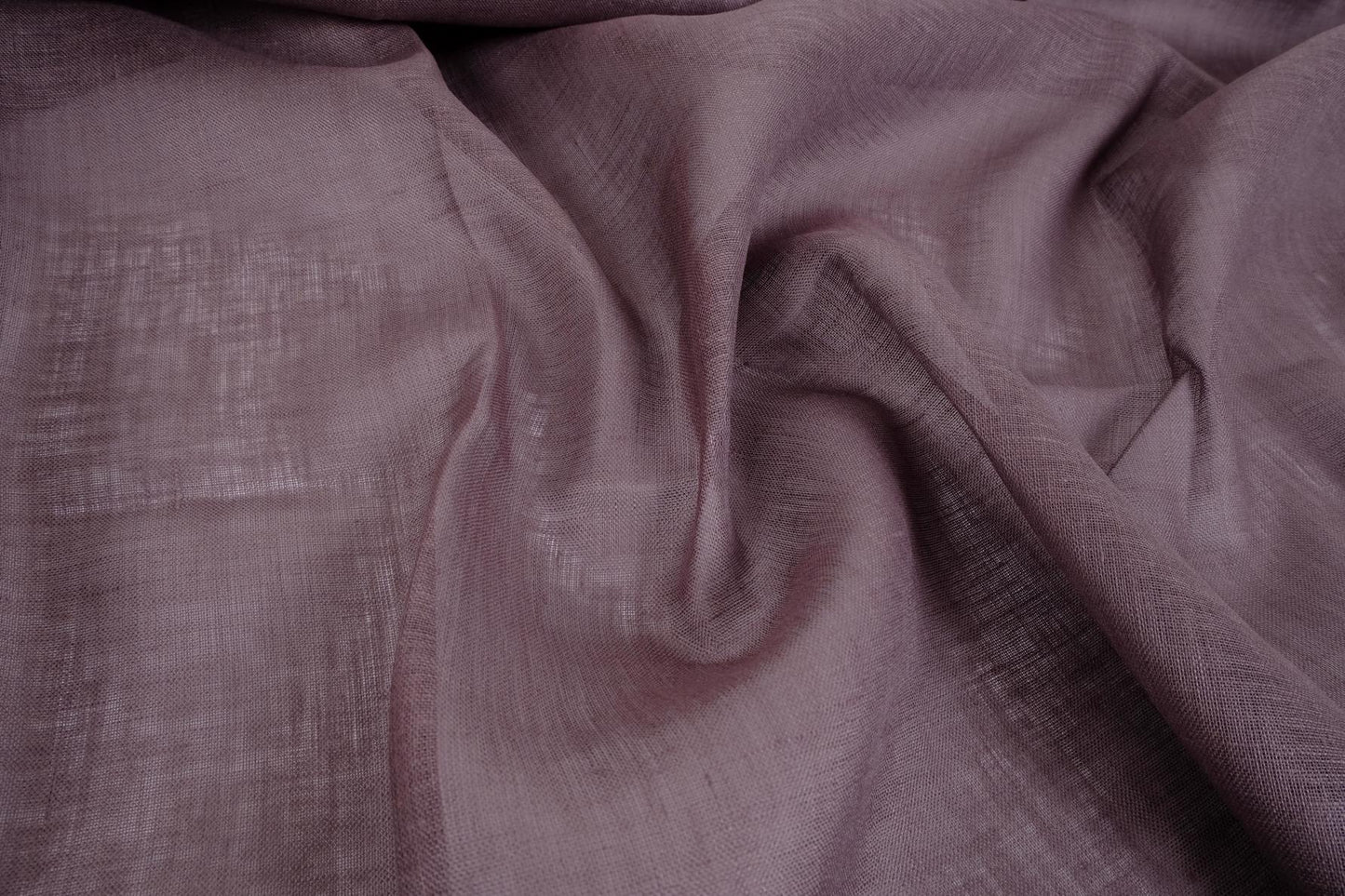 Sheer GAUZE linen fabric -  dark grey - 376SH